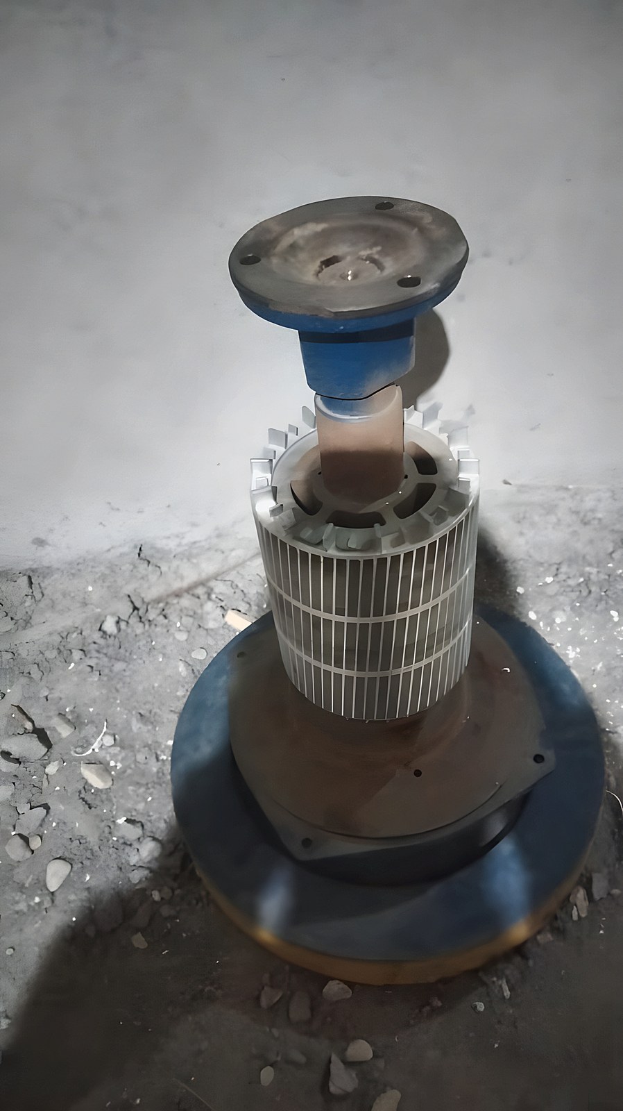 A machine part before assembly