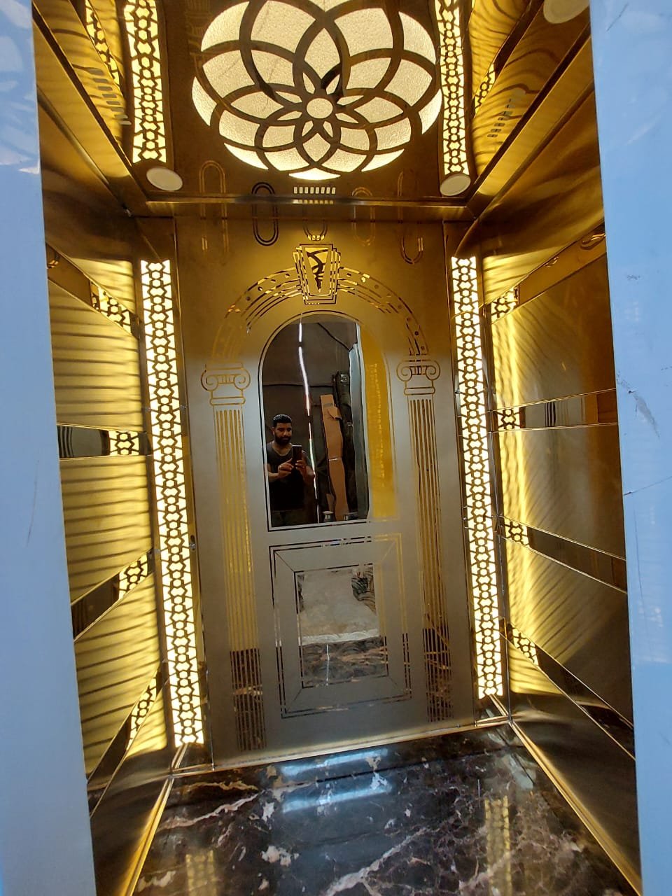 A luxury cabin interior
